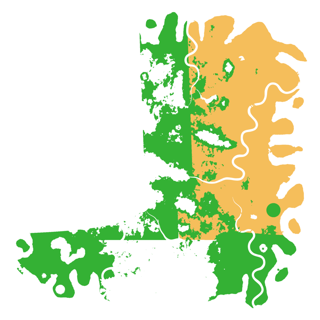 Biome Rust Map: Procedural Map, Size: 6000, Seed: 211544