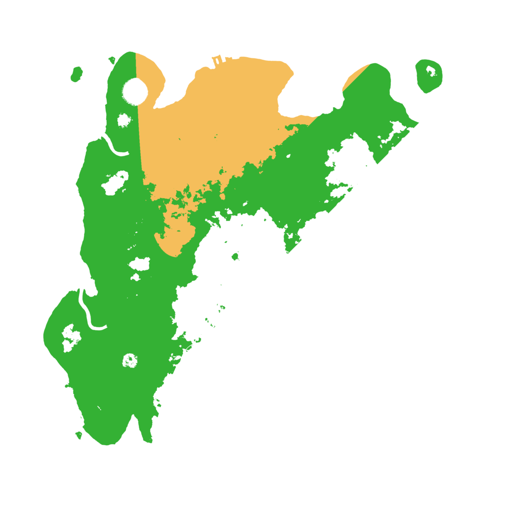 Biome Rust Map: Procedural Map, Size: 3500, Seed: 1523751065