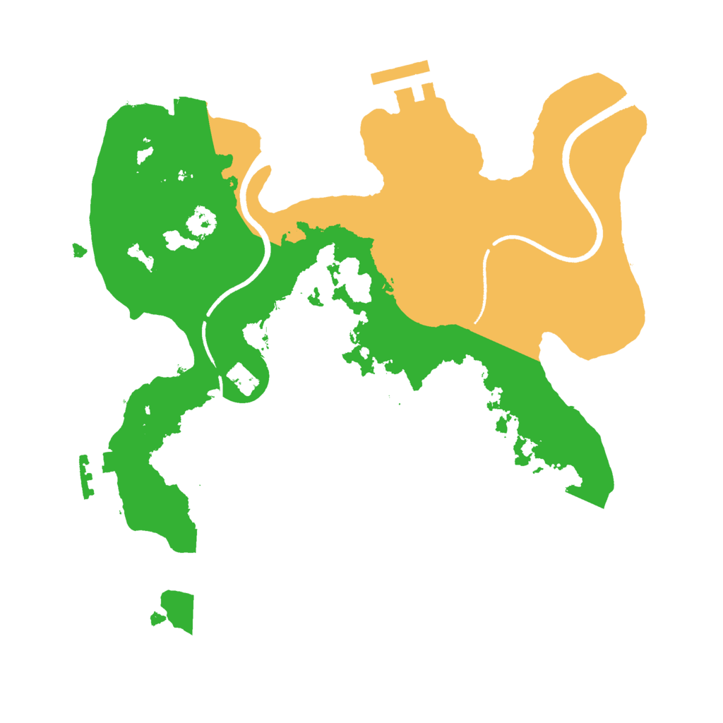 Biome Rust Map: Procedural Map, Size: 2500, Seed: 57564746