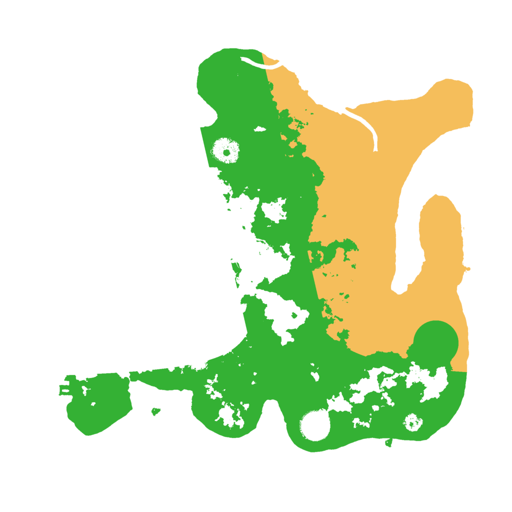 Biome Rust Map: Procedural Map, Size: 3000, Seed: 2039895728