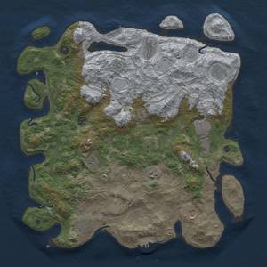 Thumbnail Rust Map: Procedural Map, Size: 4250, Seed: 2088324779, 19 Monuments