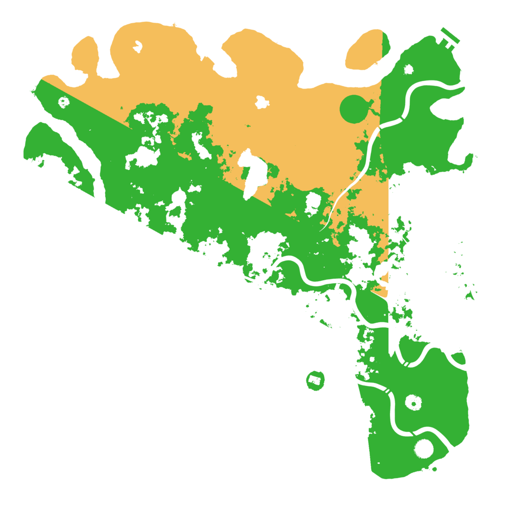 Biome Rust Map: Procedural Map, Size: 4800, Seed: 66661