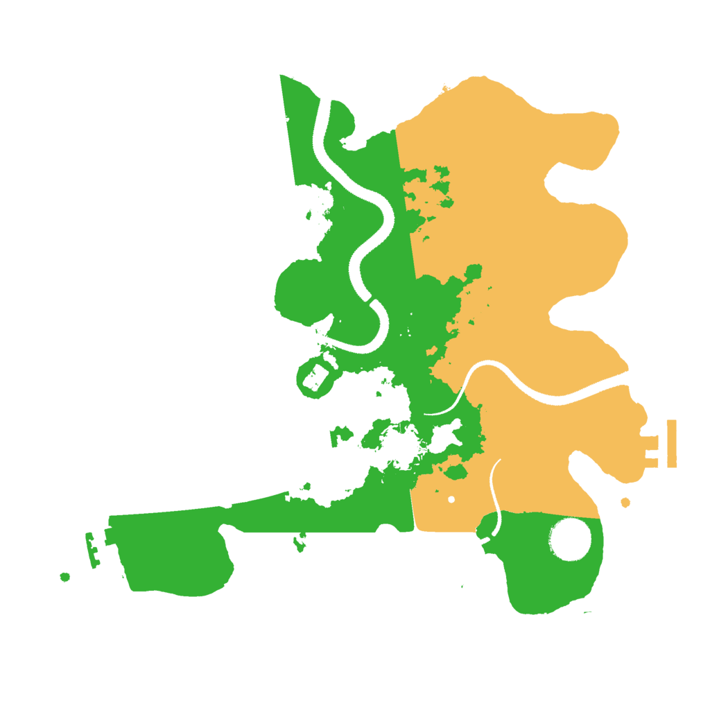 Biome Rust Map: Procedural Map, Size: 3000, Seed: 92898