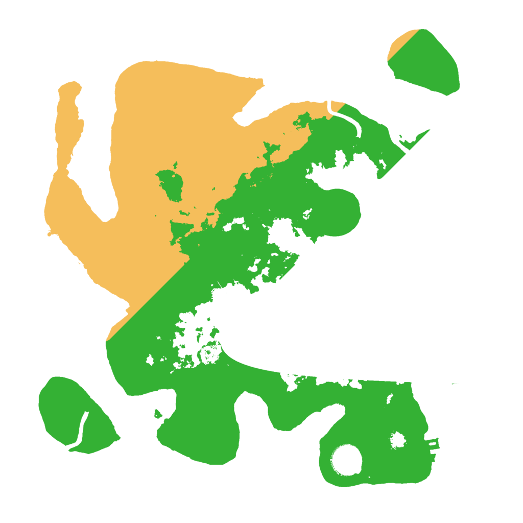 Biome Rust Map: Procedural Map, Size: 3000, Seed: 542598859