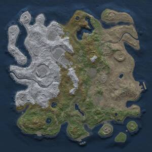 Thumbnail Rust Map: Procedural Map, Size: 4000, Seed: 1227564722, 15 Monuments