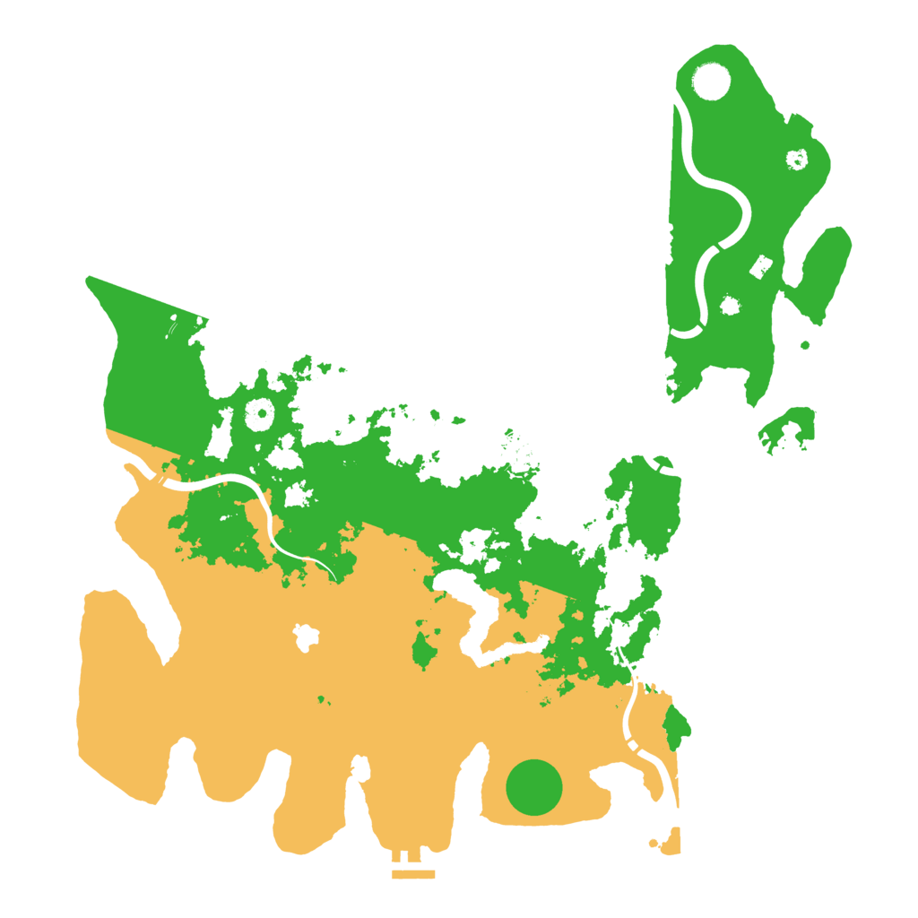 Biome Rust Map: Procedural Map, Size: 4300, Seed: 418677517