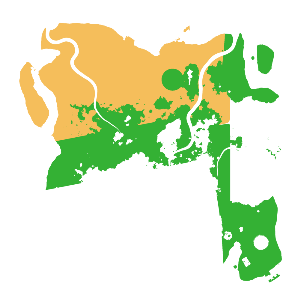 Biome Rust Map: Procedural Map, Size: 3700, Seed: 666763694