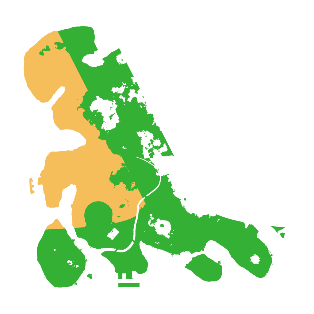 Biome Rust Map: Procedural Map, Size: 3000, Seed: 656176492