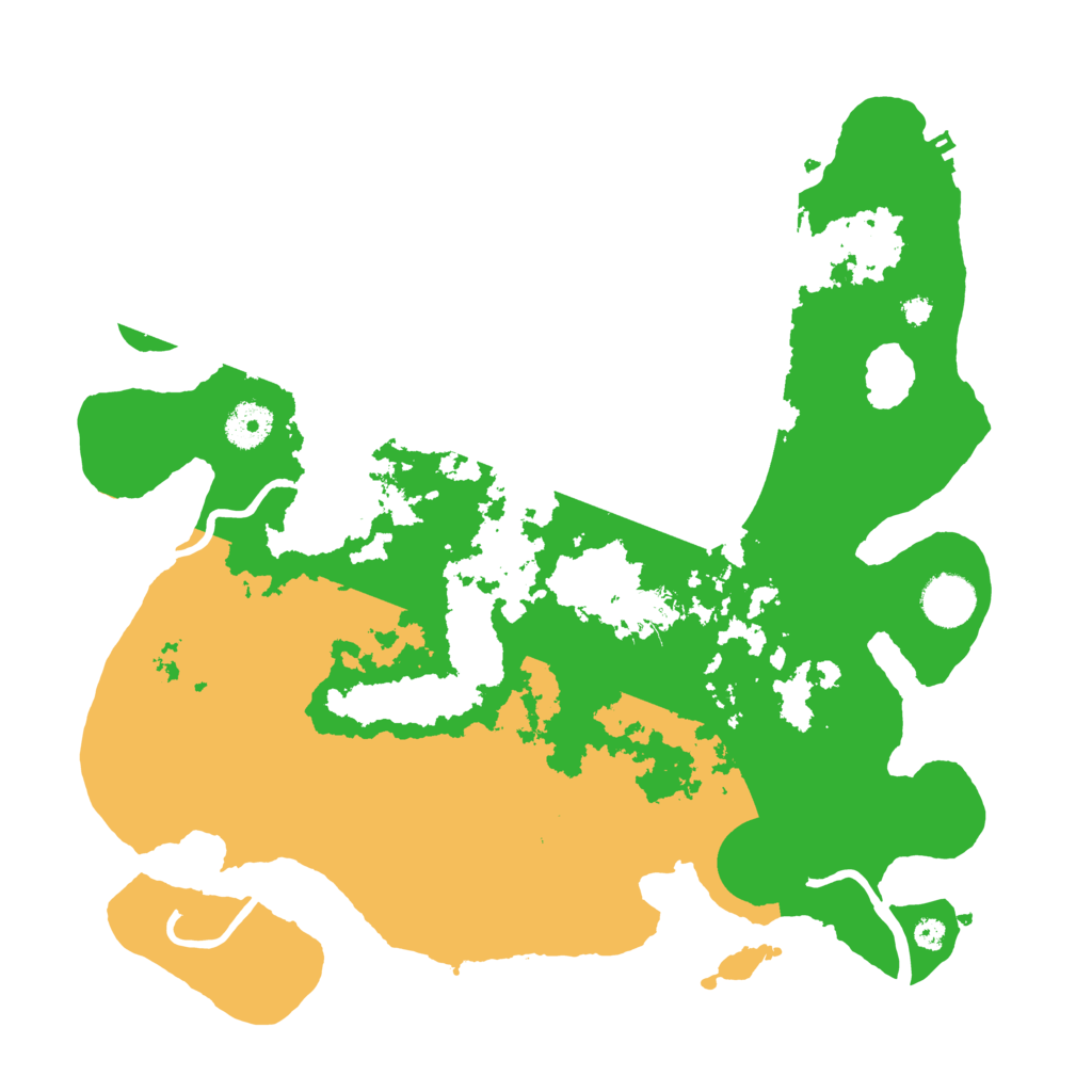Biome Rust Map: Procedural Map, Size: 3600, Seed: 3553937