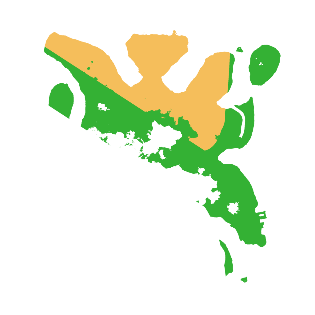 Biome Rust Map: Procedural Map, Size: 2500, Seed: 1643094523