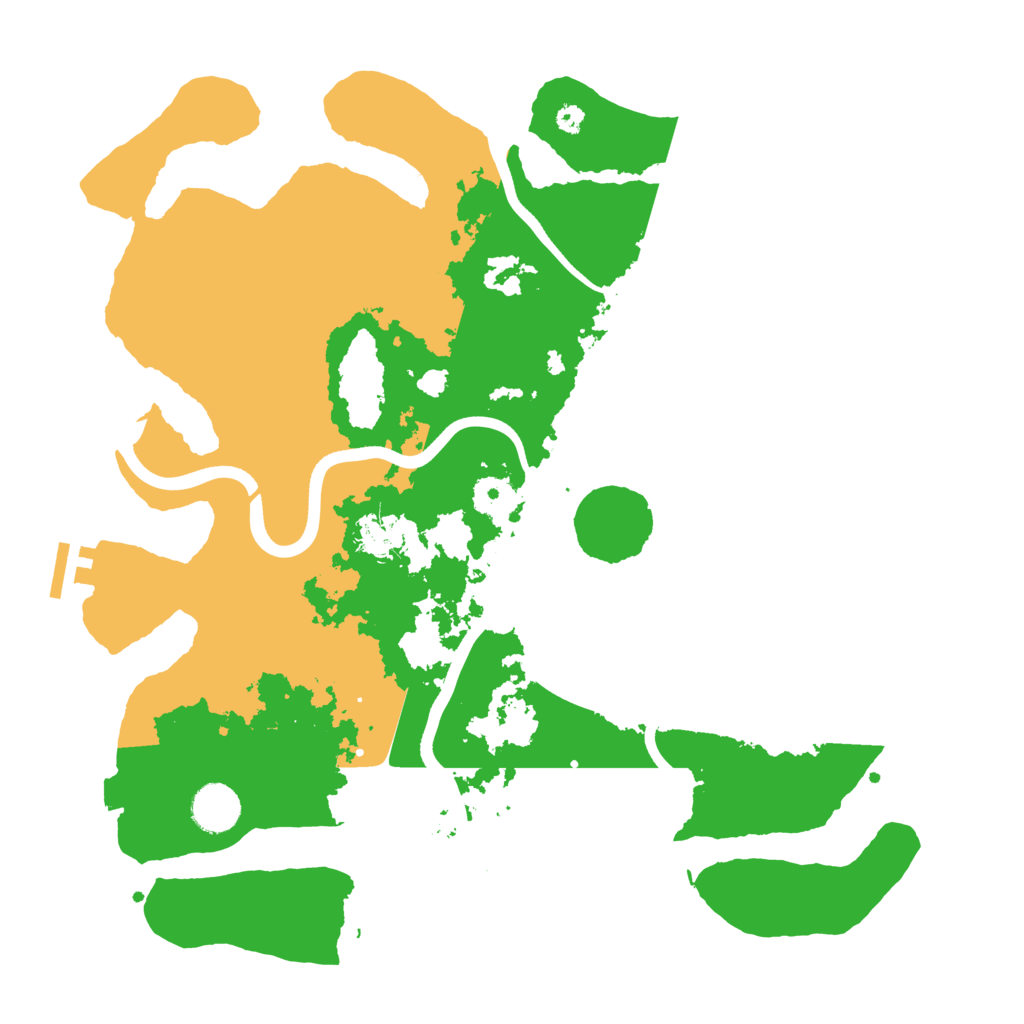 Biome Rust Map: Procedural Map, Size: 3700, Seed: 79447758