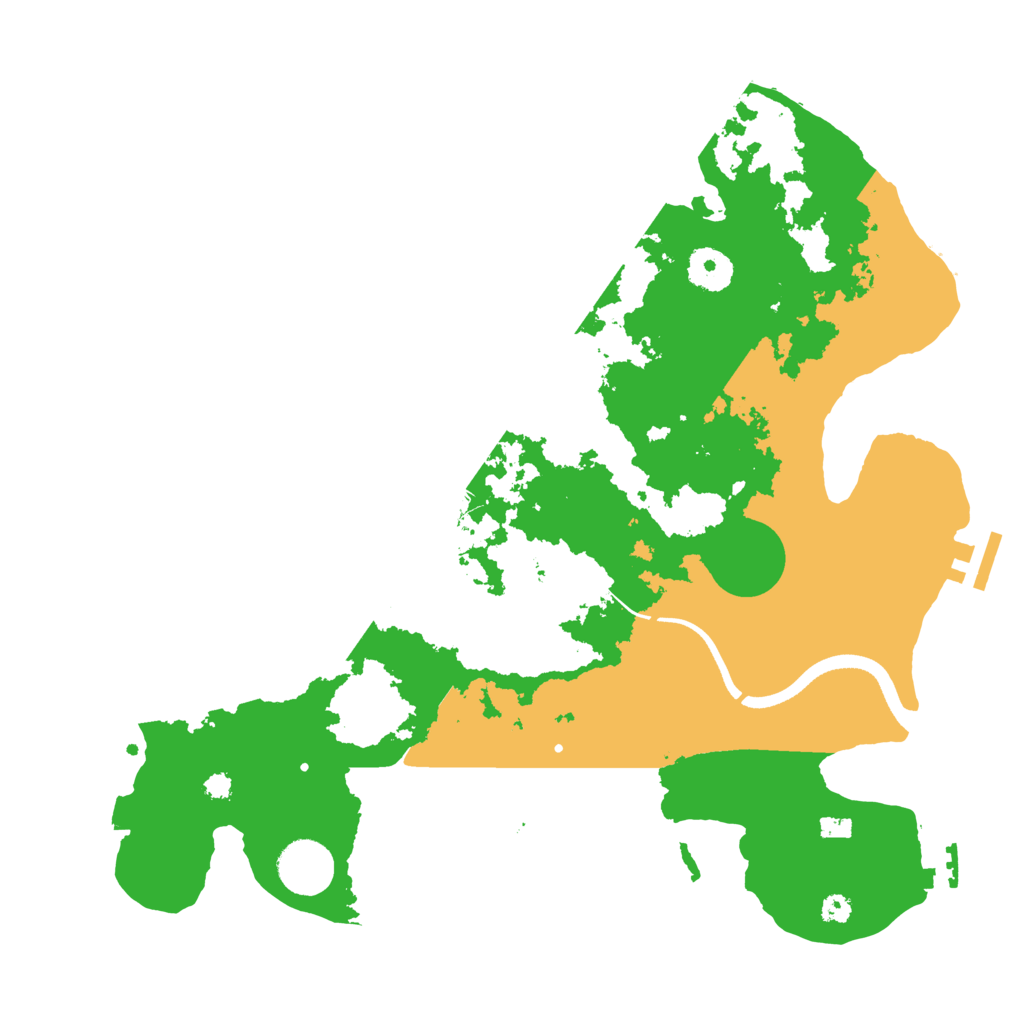 Biome Rust Map: Procedural Map, Size: 3500, Seed: 3570021