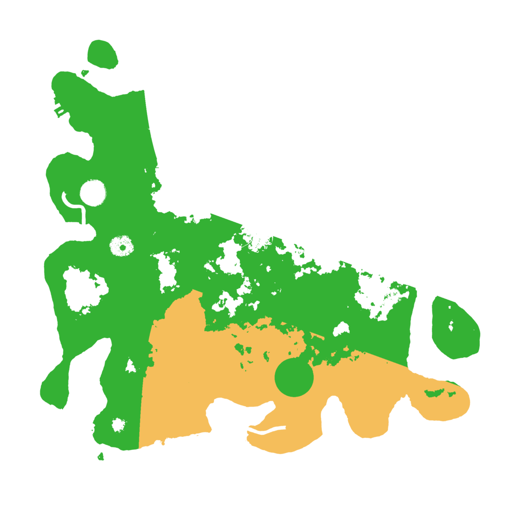 Biome Rust Map: Procedural Map, Size: 3500, Seed: 167342