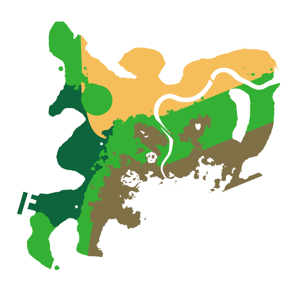 Biome Rust Map: Procedural Map, Size: 2700, Seed: 360795732