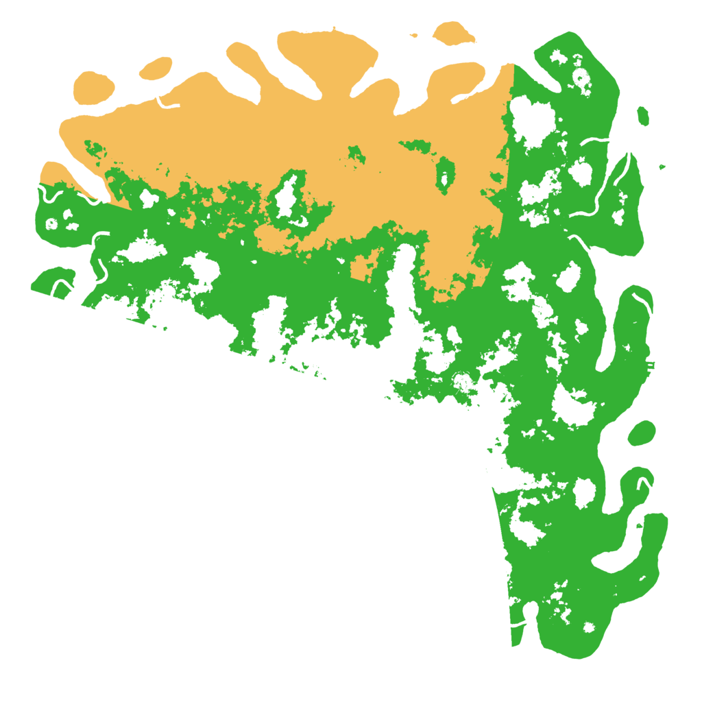 Biome Rust Map: Procedural Map, Size: 6000, Seed: 65844
