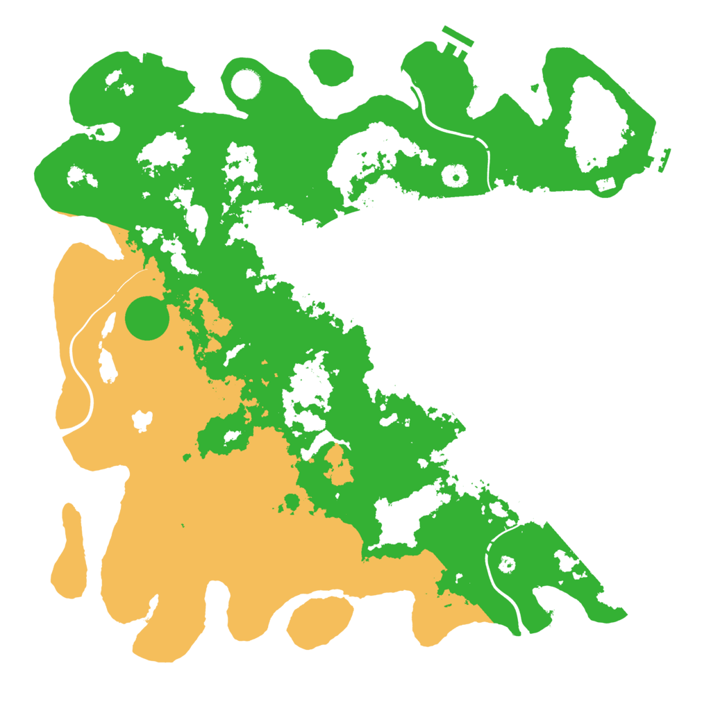 Biome Rust Map: Procedural Map, Size: 4250, Seed: 9529
