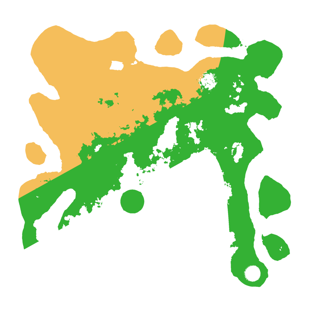 Biome Rust Map: Barren, Size: 3500, Seed: 66304817