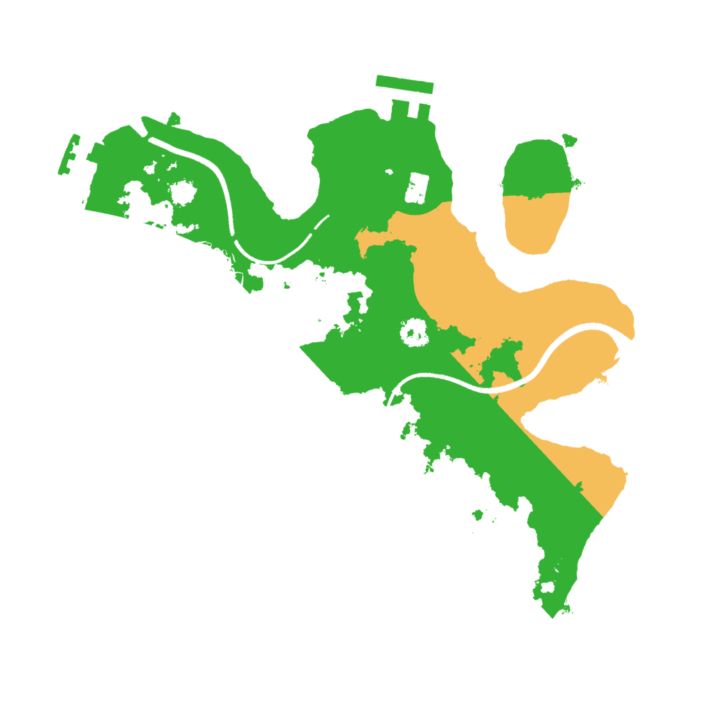 Biome Rust Map: Procedural Map, Size: 2500, Seed: 18357045