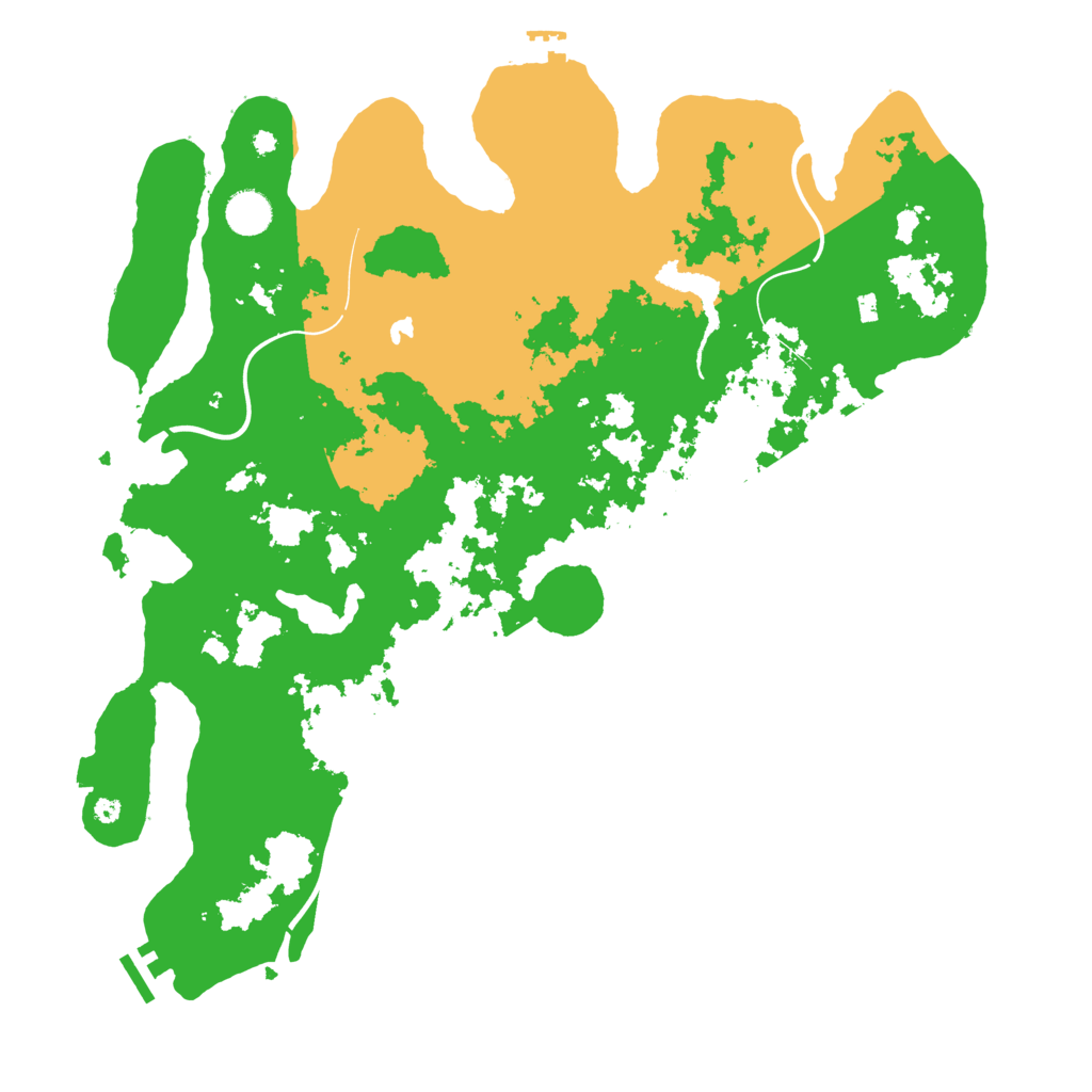 Biome Rust Map: Procedural Map, Size: 4200, Seed: 111540769