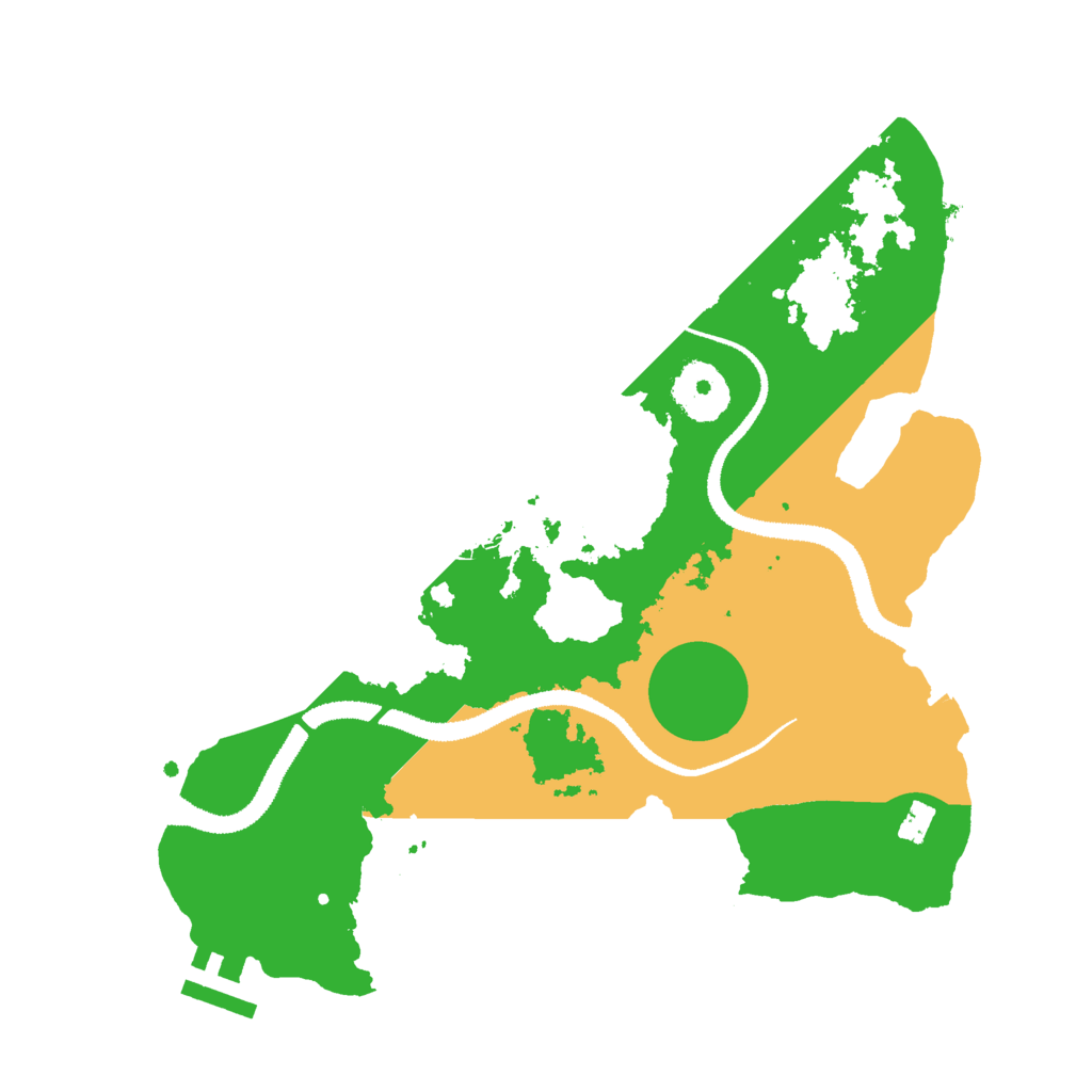 Biome Rust Map: Procedural Map, Size: 2900, Seed: 412555
