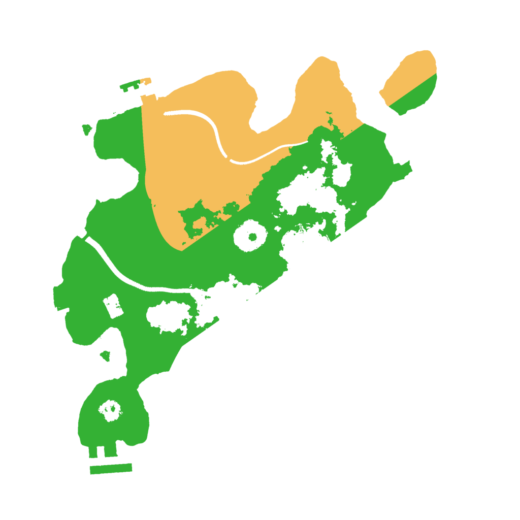 Biome Rust Map: Procedural Map, Size: 2500, Seed: 28015