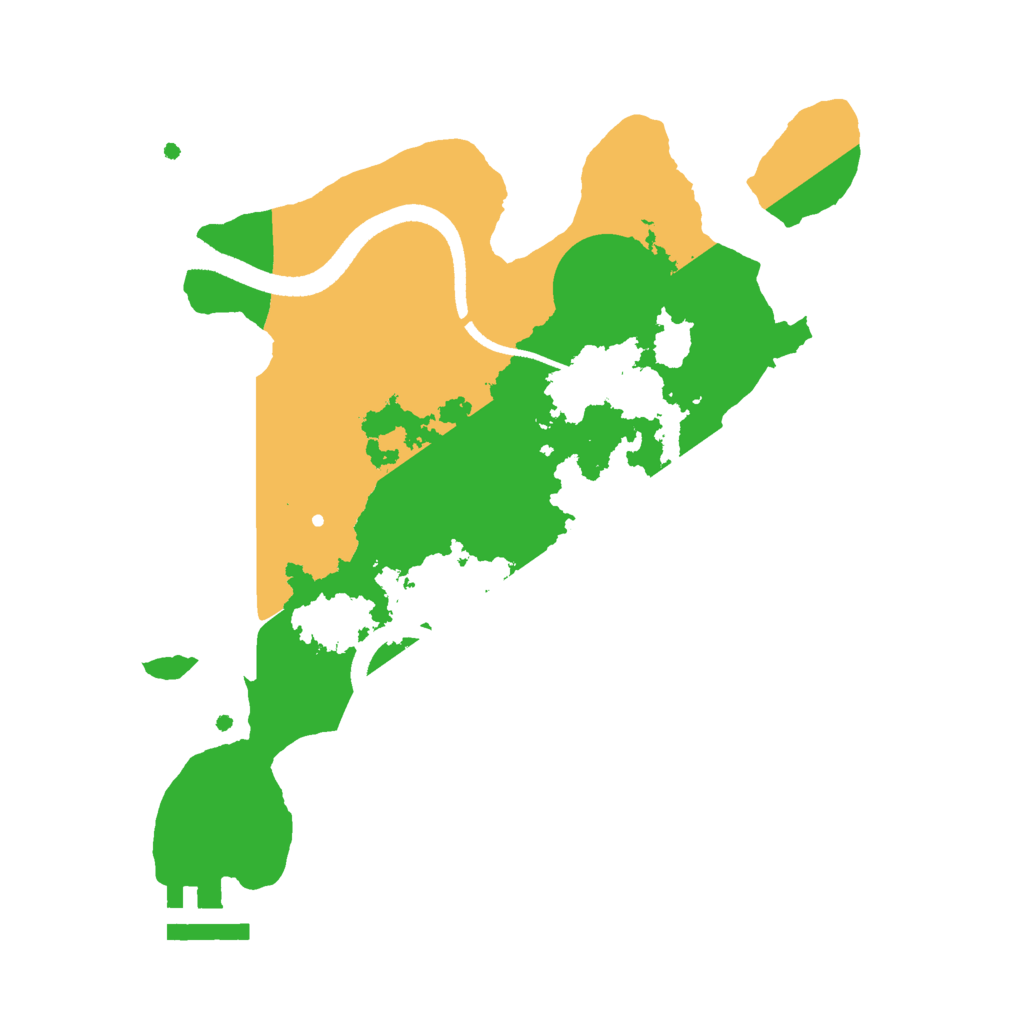 Biome Rust Map: Procedural Map, Size: 2500, Seed: 28015