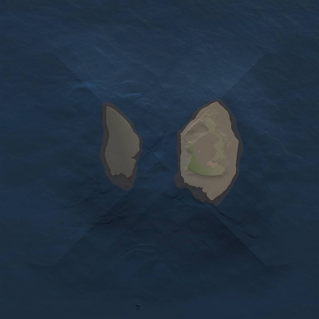 Rust Map: Procedural Map, Size: 1000, Seed: 4434821, 3 Monuments