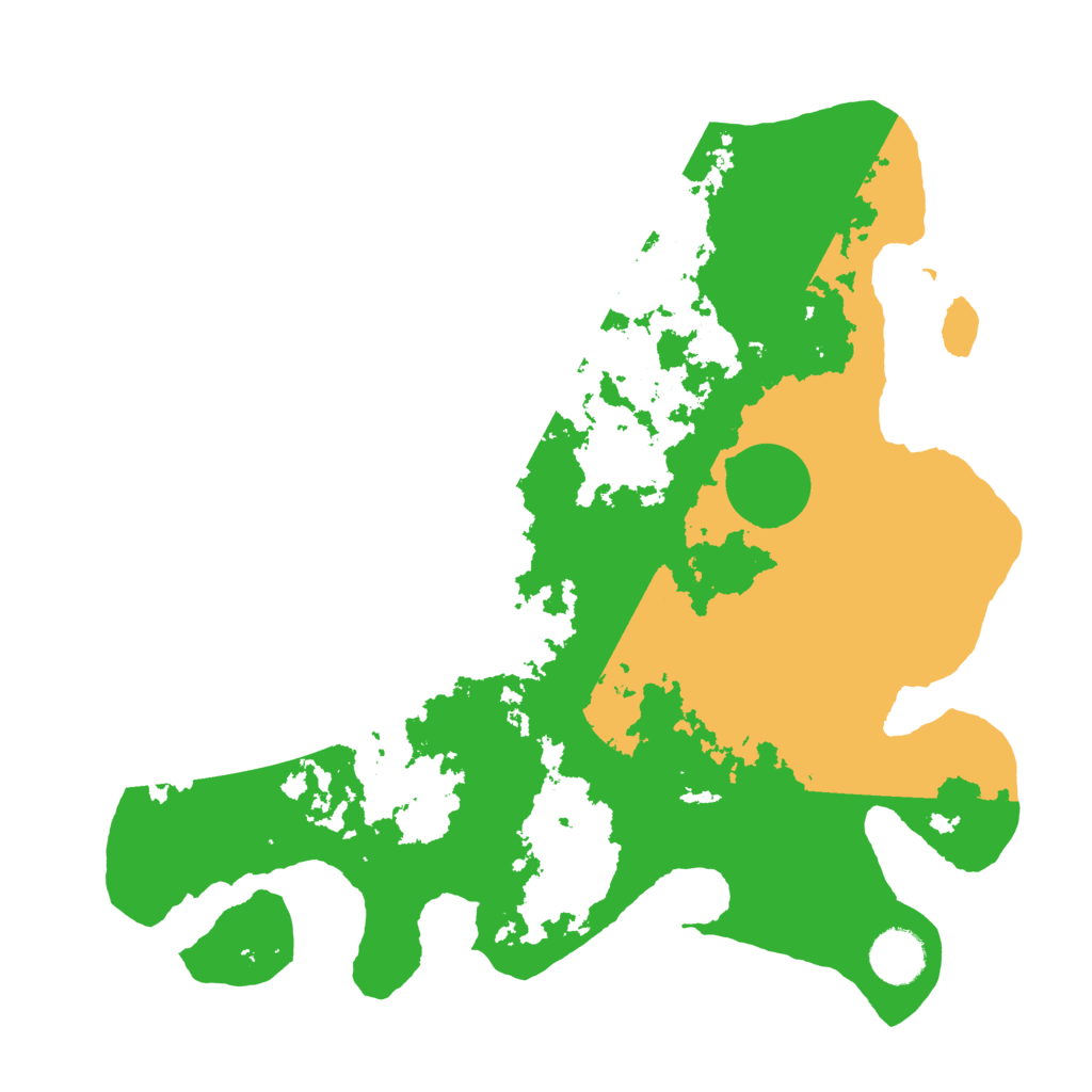 Biome Rust Map: Barren, Size: 3500, Seed: 158986295