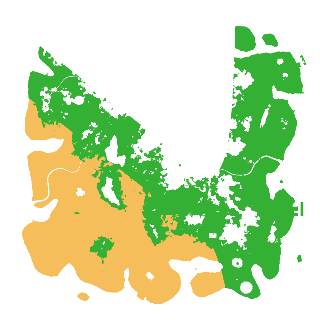 Biome Rust Map: Procedural Map, Size: 4600, Seed: 611254758