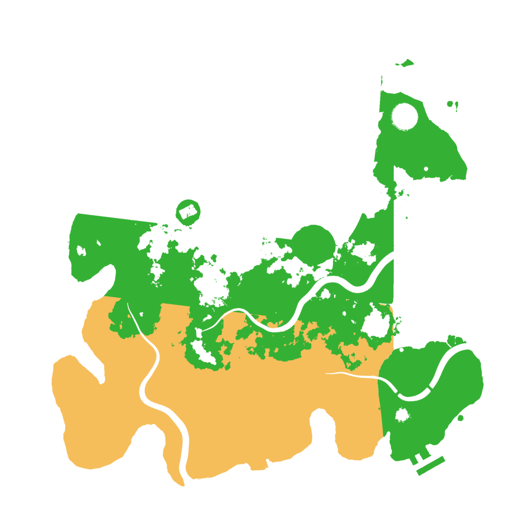 Biome Rust Map: Procedural Map, Size: 3500, Seed: 464328976