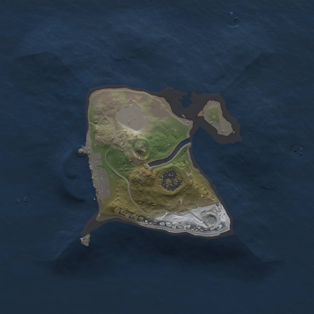 Rust Map: Procedural Map, Size: 1500, Seed: 87651243, 5 Monuments