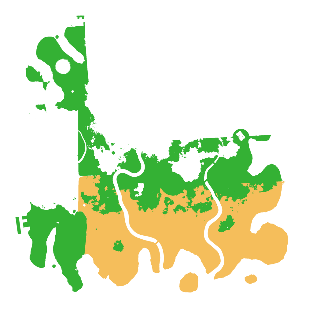 Biome Rust Map: Procedural Map, Size: 3700, Seed: 354621597