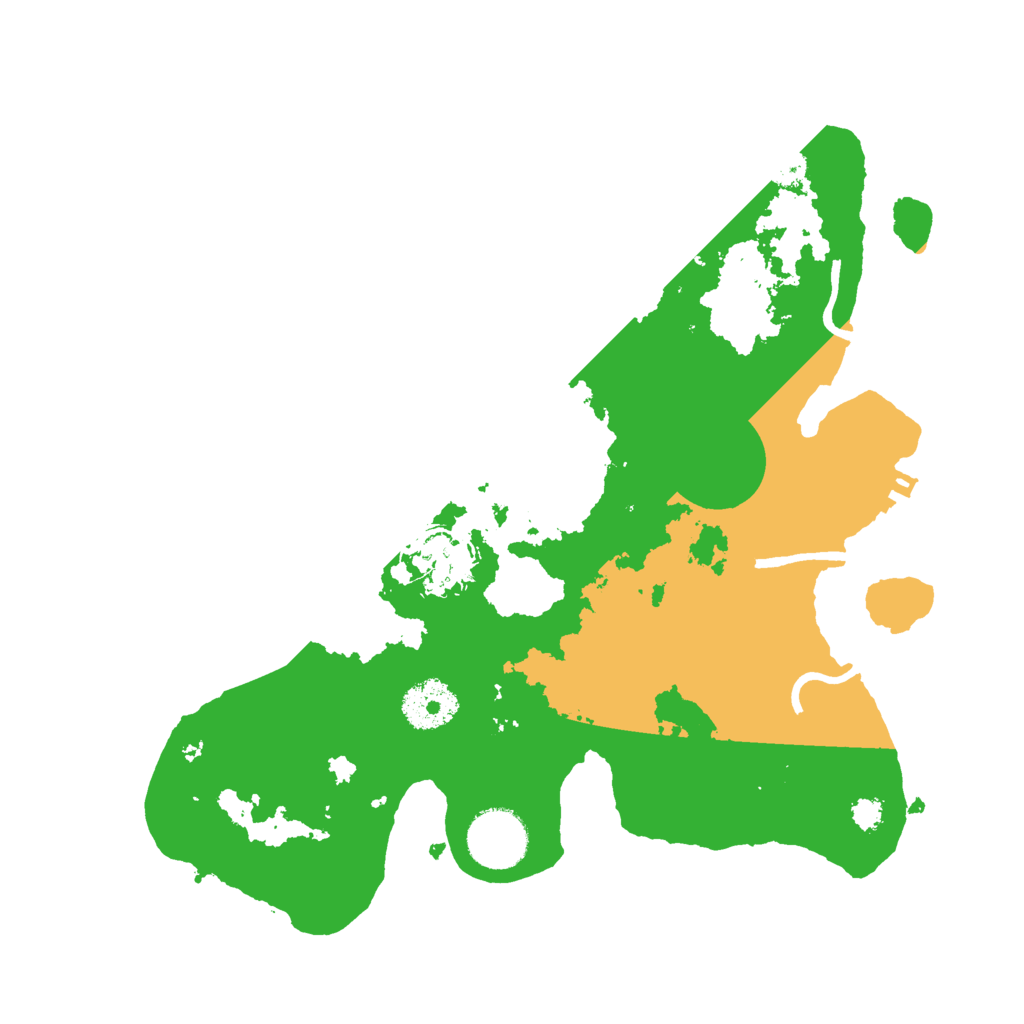Biome Rust Map: Procedural Map, Size: 3000, Seed: 412555