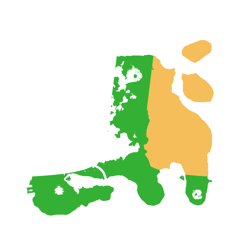 Biome Rust Map: Procedural Map, Size: 2500, Seed: 120229539