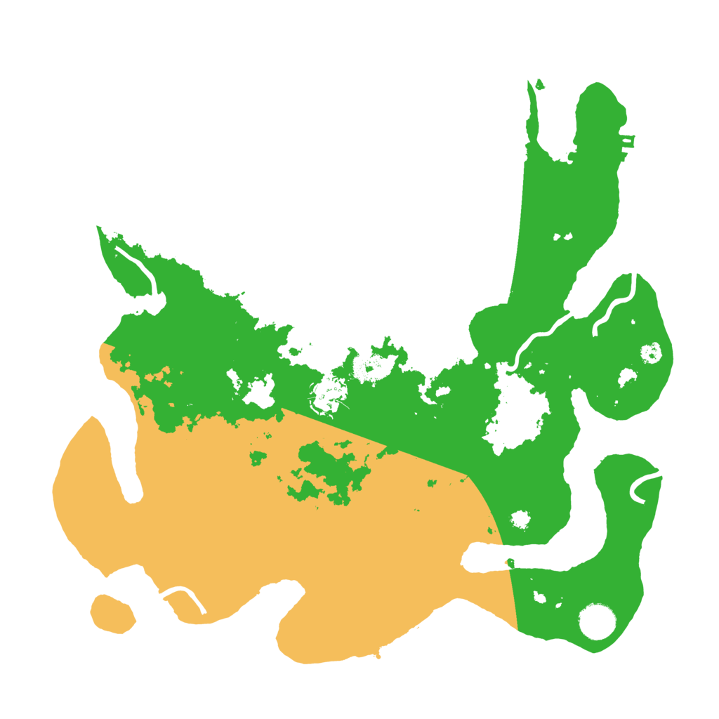 Biome Rust Map: Procedural Map, Size: 3500, Seed: 23887