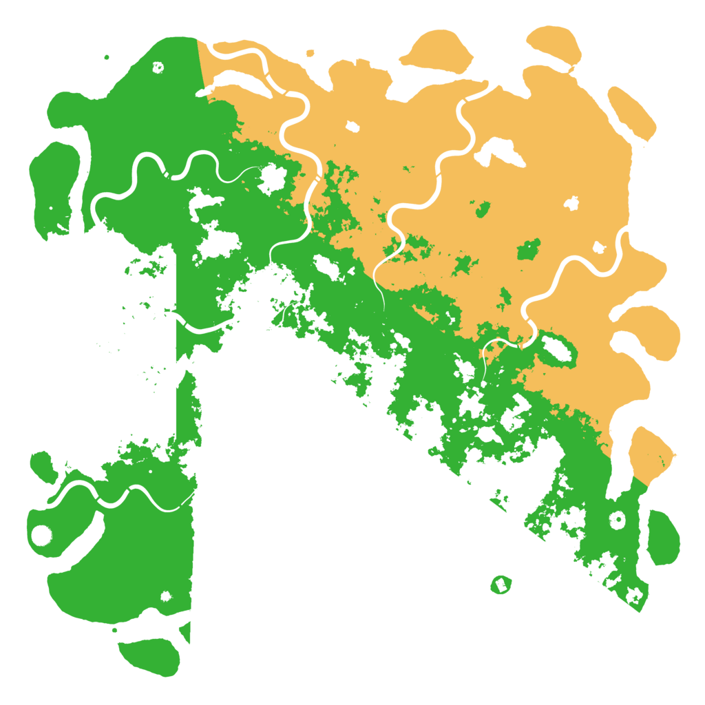 Biome Rust Map: Procedural Map, Size: 6000, Seed: 31467454