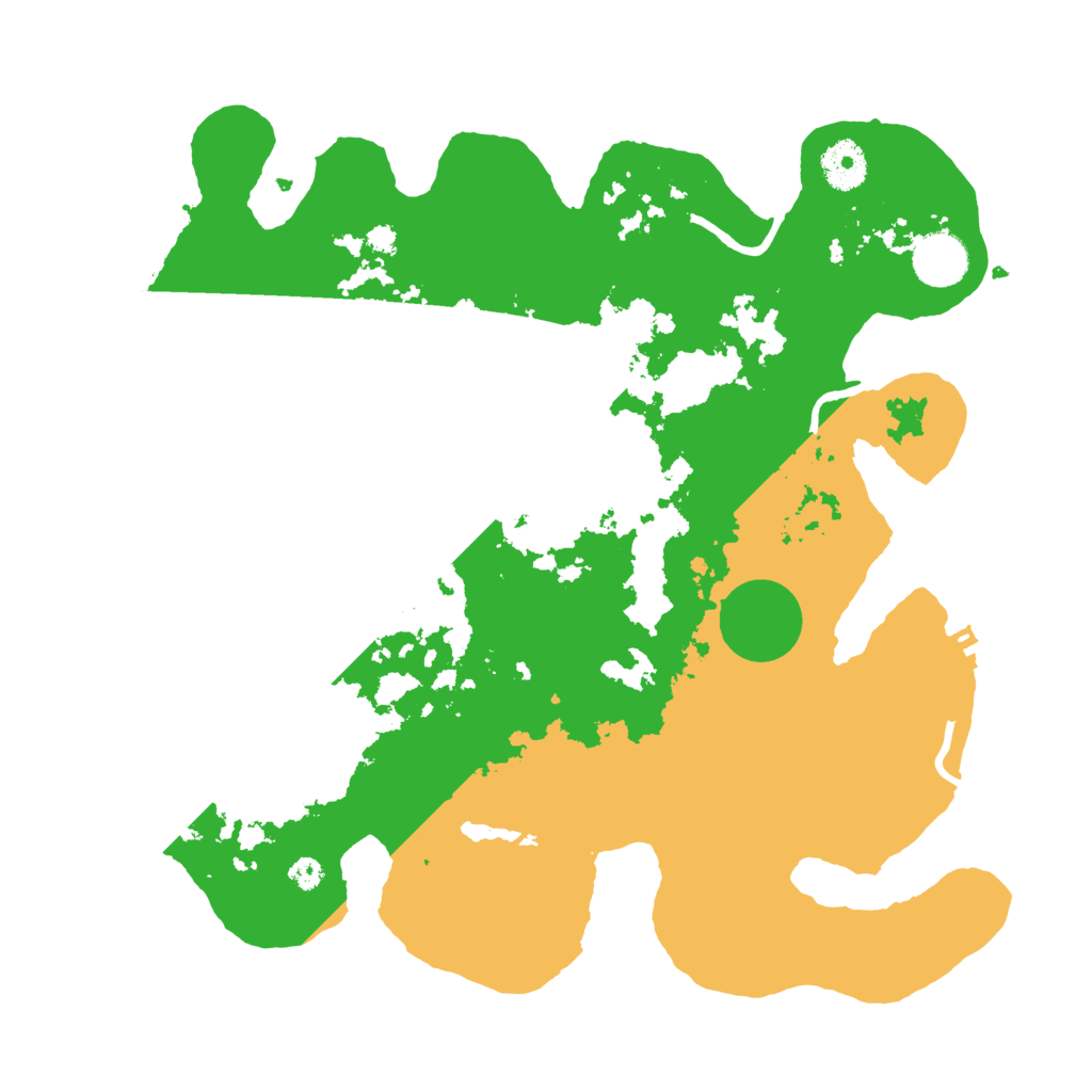 Biome Rust Map: Procedural Map, Size: 3500, Seed: 619569331