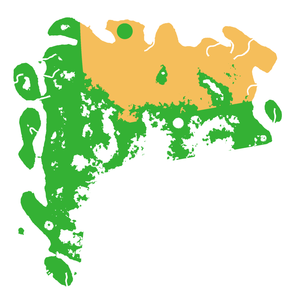 Biome Rust Map: Procedural Map, Size: 5000, Seed: 46145