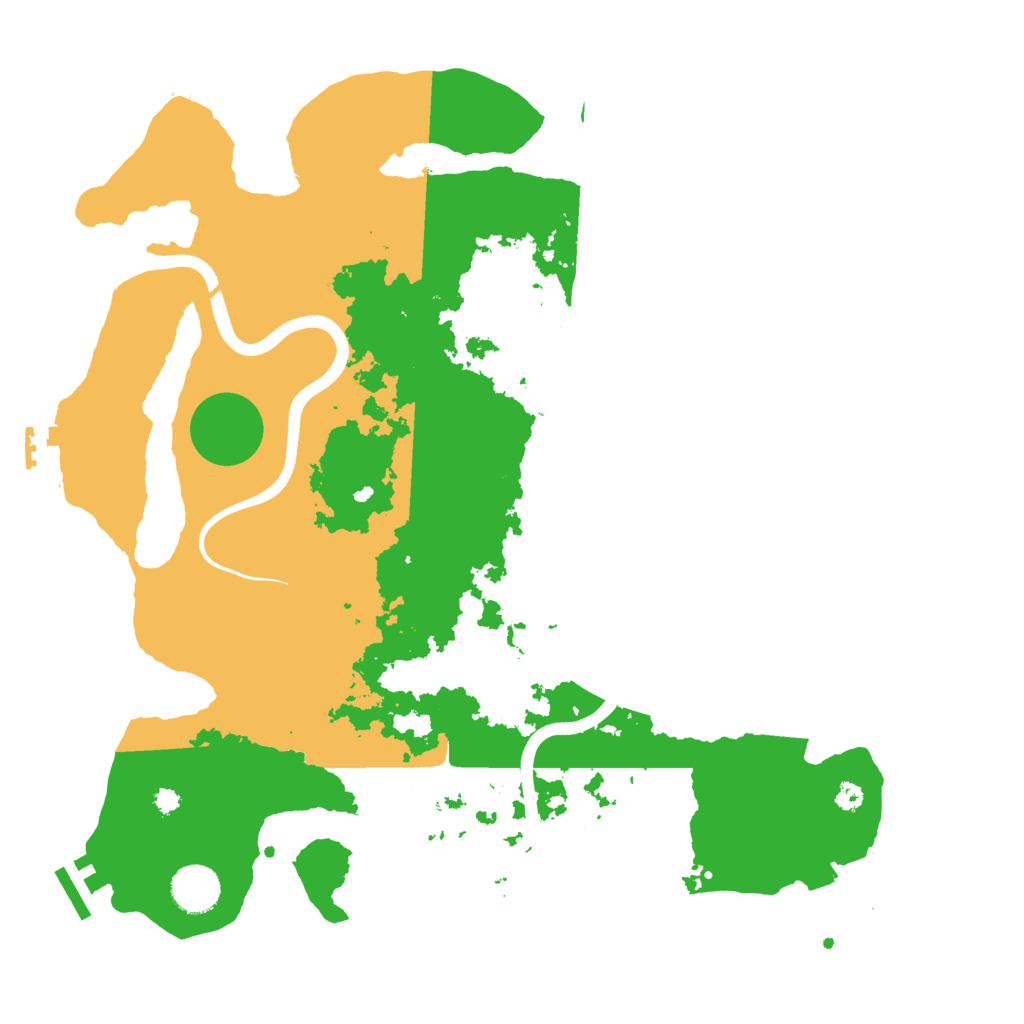 Biome Rust Map: Procedural Map, Size: 3700, Seed: 883