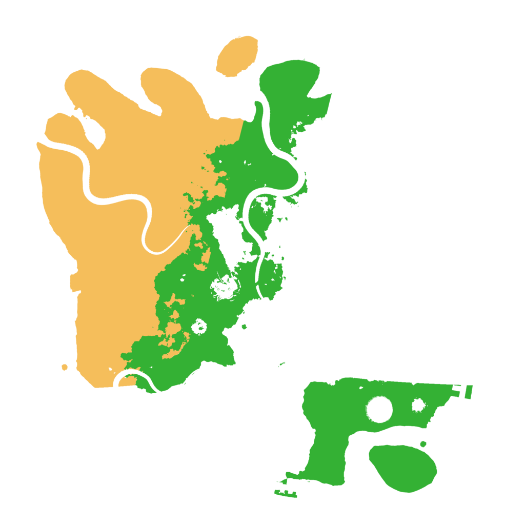 Biome Rust Map: Procedural Map, Size: 3500, Seed: 665
