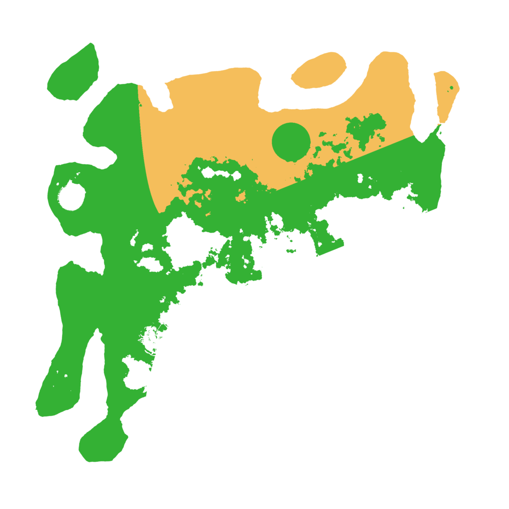 Biome Rust Map: Barren, Size: 3500, Seed: 388108458