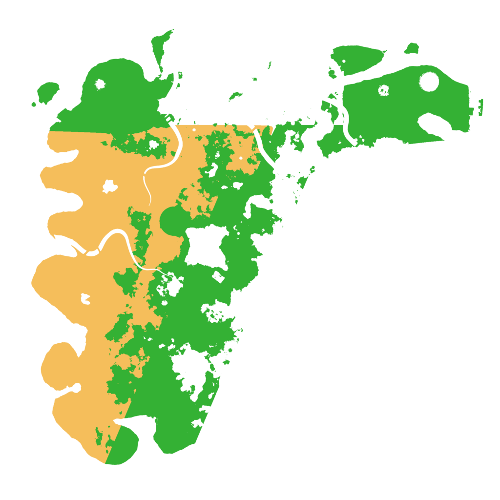 Biome Rust Map: Procedural Map, Size: 4500, Seed: 143897562