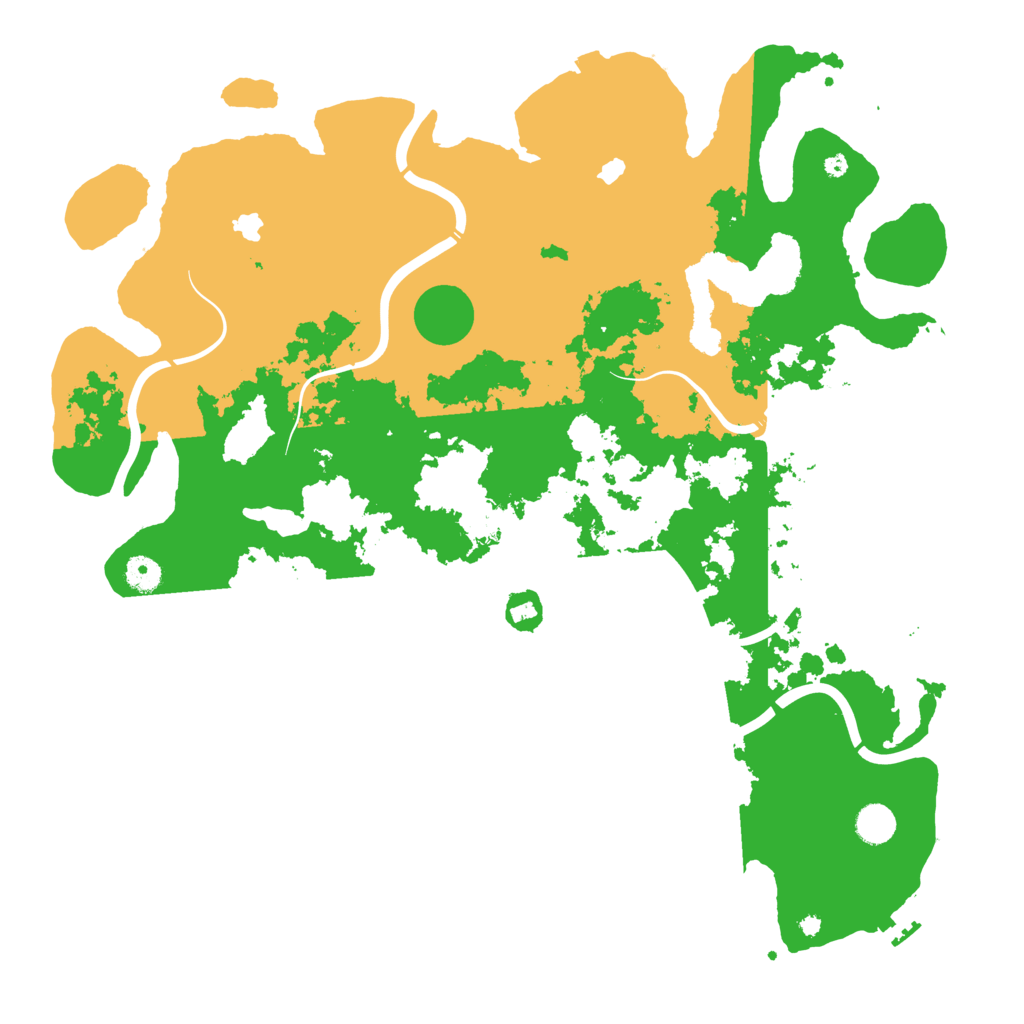 Biome Rust Map: Procedural Map, Size: 4500, Seed: 18499522