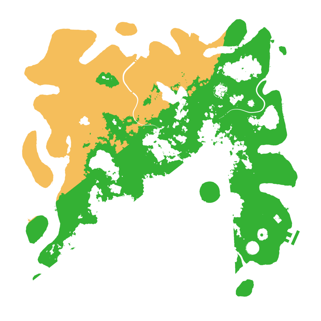 Biome Rust Map: Procedural Map, Size: 4250, Seed: 4001