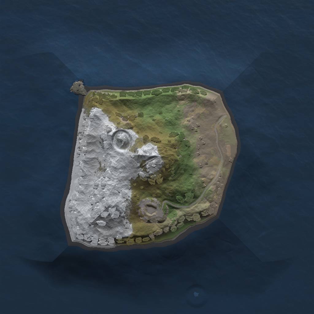 Rust Map: Procedural Map, Size: 1000, Seed: 265720220, 3 Monuments