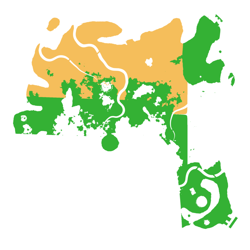Biome Rust Map: Procedural Map, Size: 4000, Seed: 454545