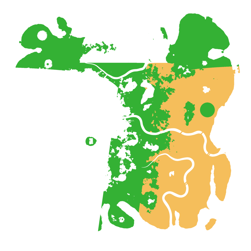 Biome Rust Map: Procedural Map, Size: 4500, Seed: 37463