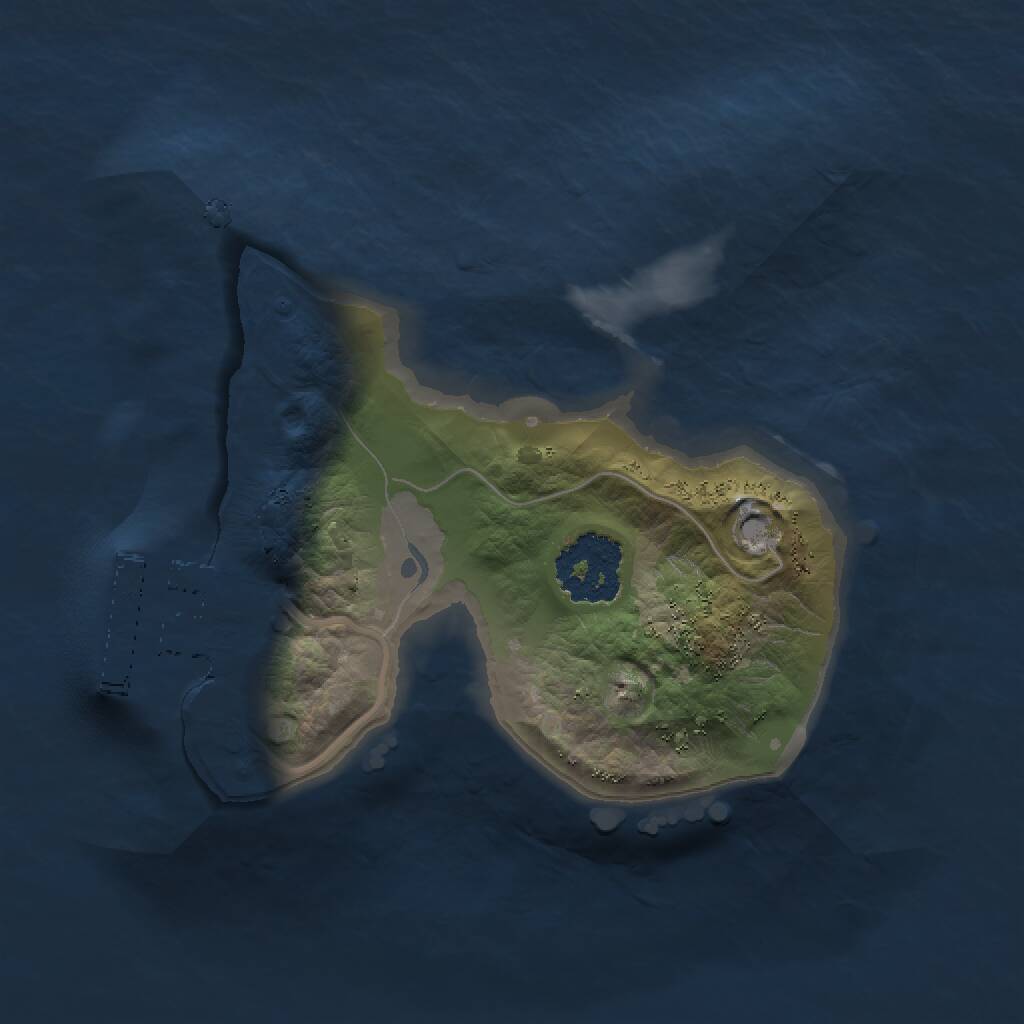 Rust Map: Procedural Map, Size: 1500, Seed: 2908, 2 Monuments