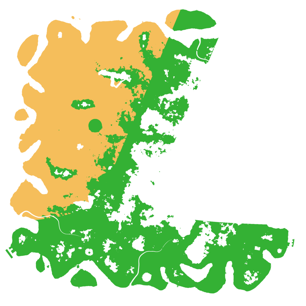 Biome Rust Map: Procedural Map, Size: 6000, Seed: 1169791325