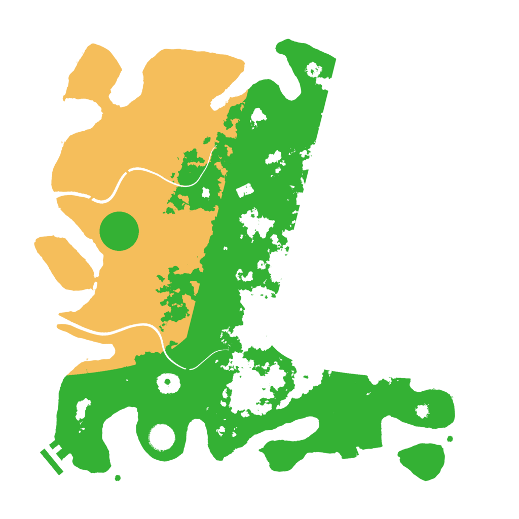 Biome Rust Map: Procedural Map, Size: 3500, Seed: 302